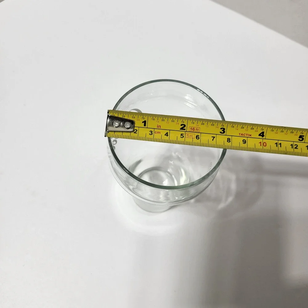 VTG Coca-Cola Clear Glass Tumbler White Script Logo Enjoy Coke Bell Shape 6 Inch